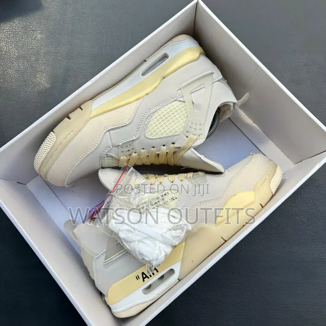 Men's Leather Shoes or Sneakers or Raba Za Jordan 4 Brand Full Boxed