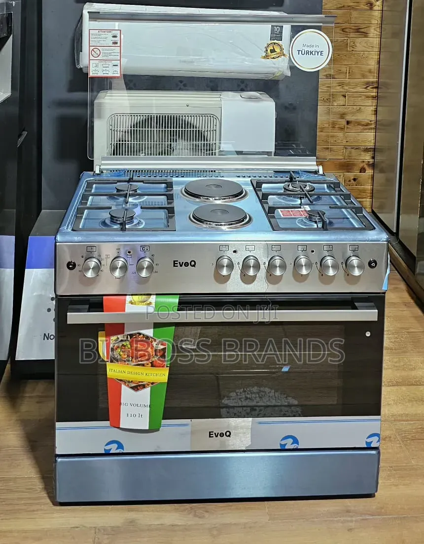 Evoq Cooker
4 Gas + 2 Electric Plate Electric Oven