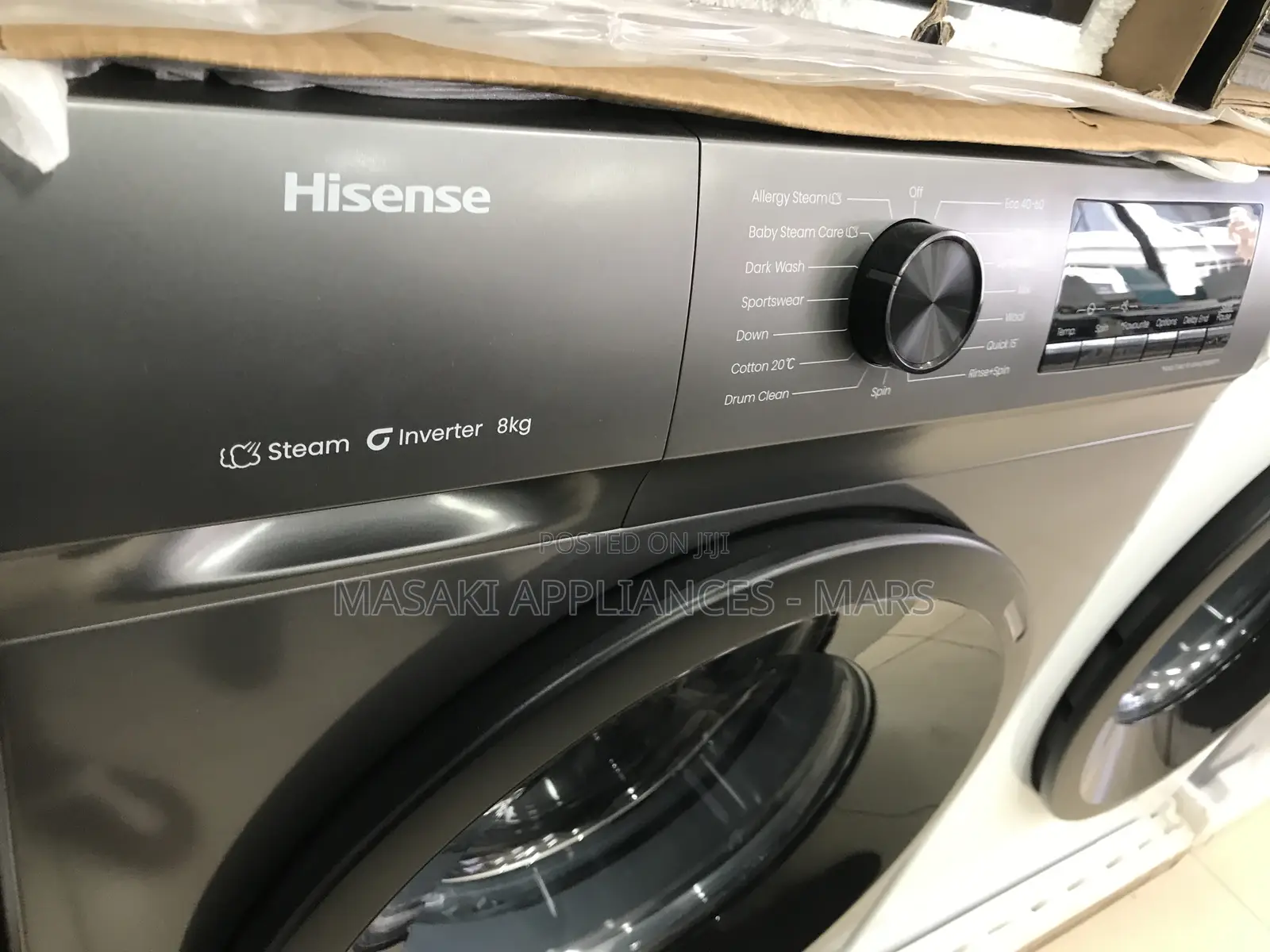New Hisense 8kg Front Load Auto Washing Machine Model No: Wfqp8012vmt