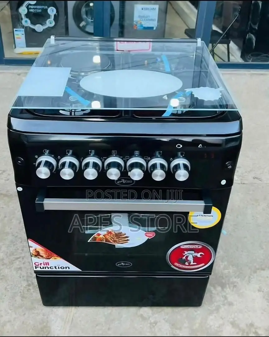 Aero Free Standing Cooker Plate 3 Gas 1 Electric + Oven