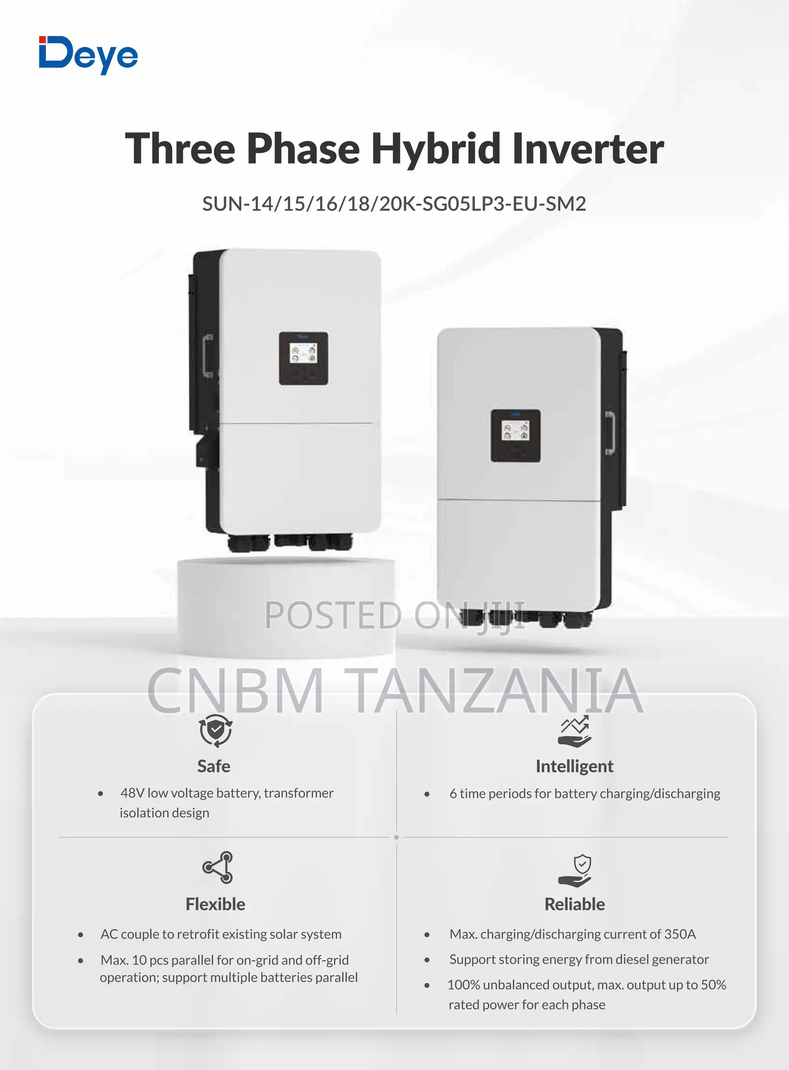 Deye Solar Inverter Three Phase Hybrid