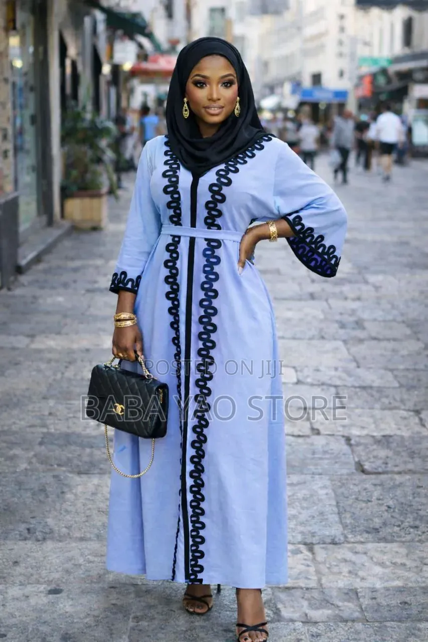 High-Quality Women's Abaya Dresses Floor-Length Dressing