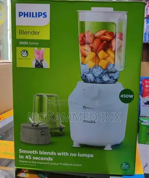 Philips 3000 Series Blender (Model Hr2041/10)Featuring a 450-Watt