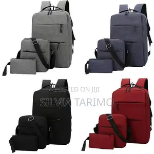 3-in-1 Premium Backpack Set – Backpack, Sling Bag Pouch
