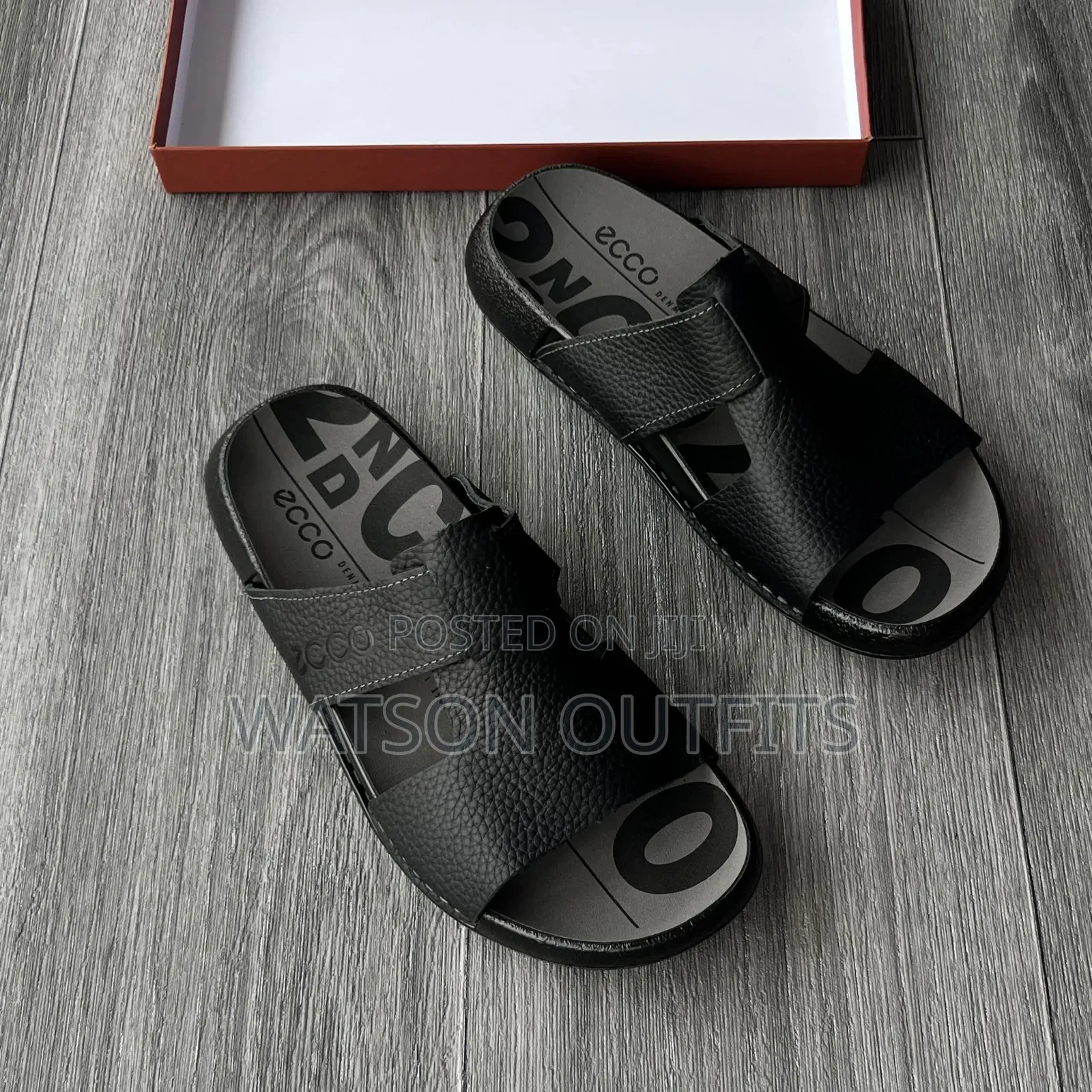 Men's Leather Sandals Leather Completely Original Ecco Brand