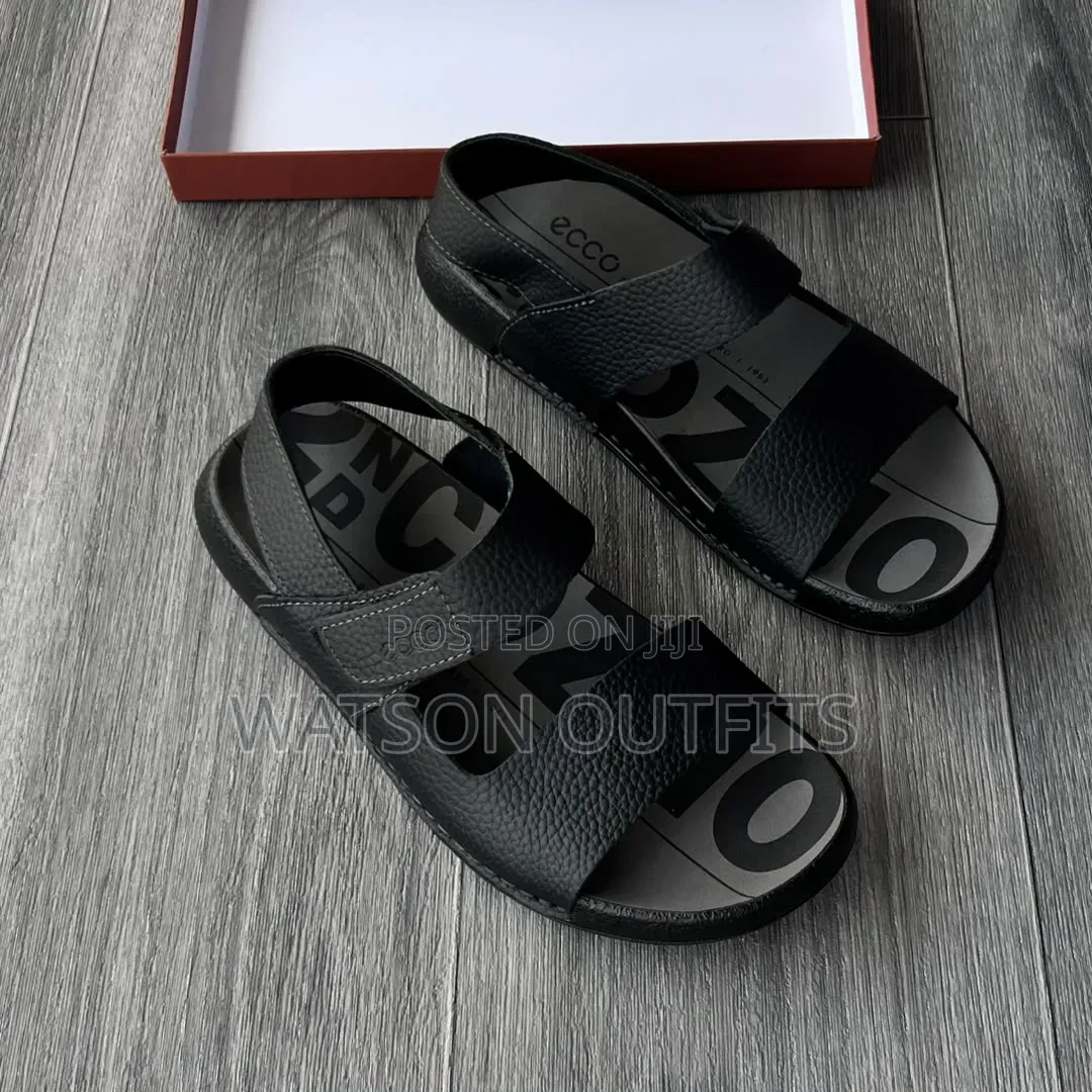 Men's Leather Sandals Leather Completely Original Ecco Brand
