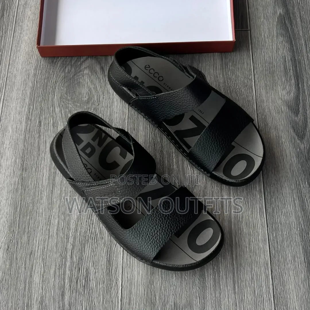 Men's Leather Sandals Leather Completely Original Ecco Brand