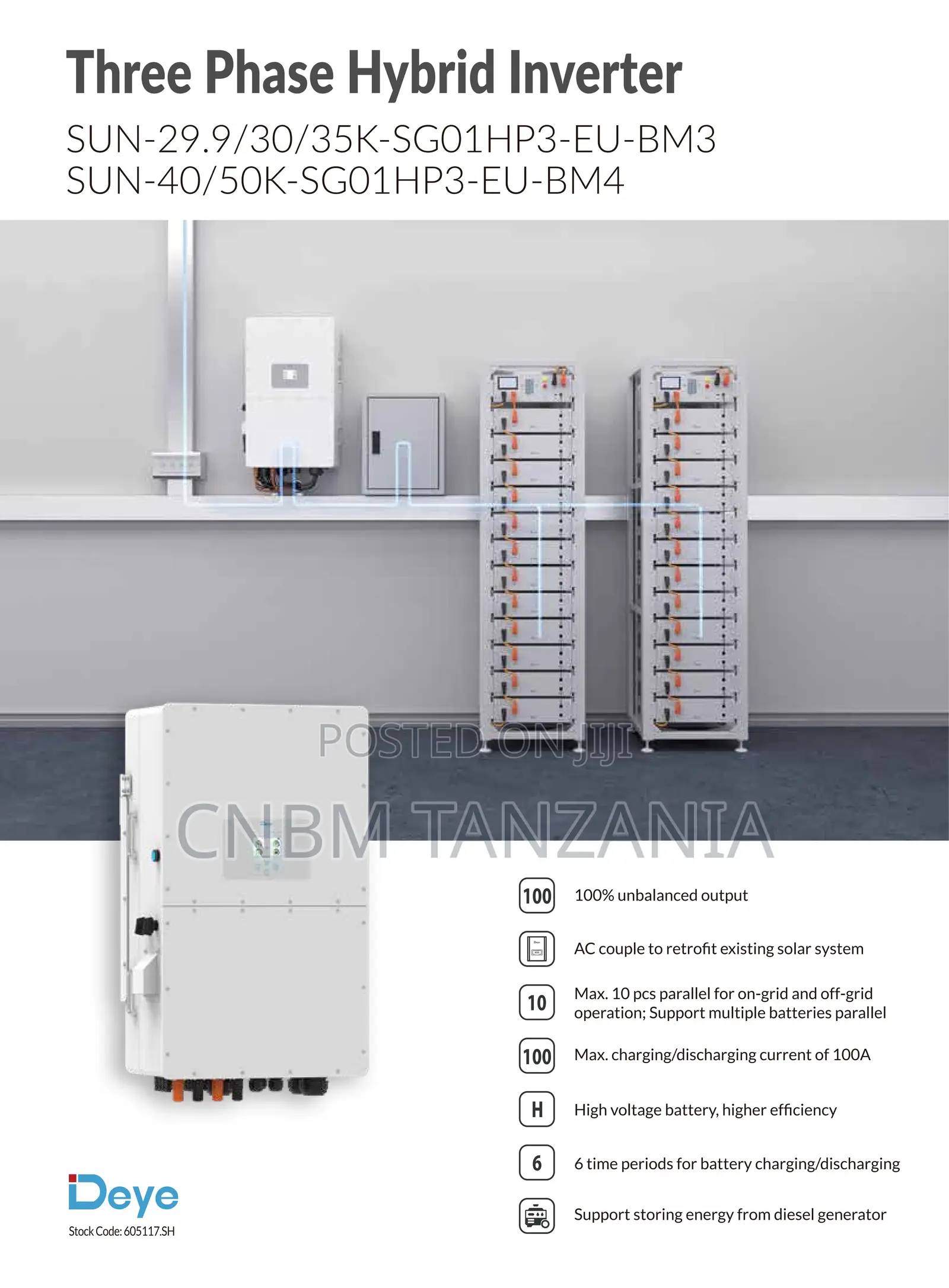 Deye Solar Inverter Three Phase Hybrid