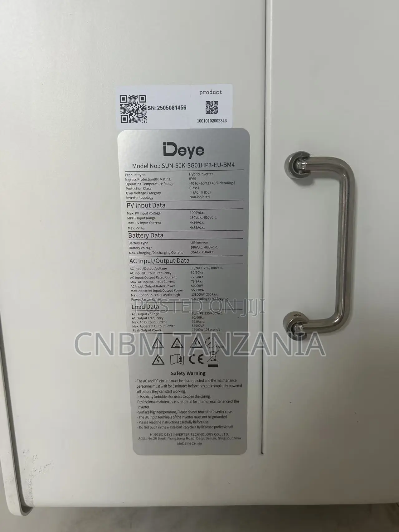 Deye Solar Inverter Three Phase Hybrid