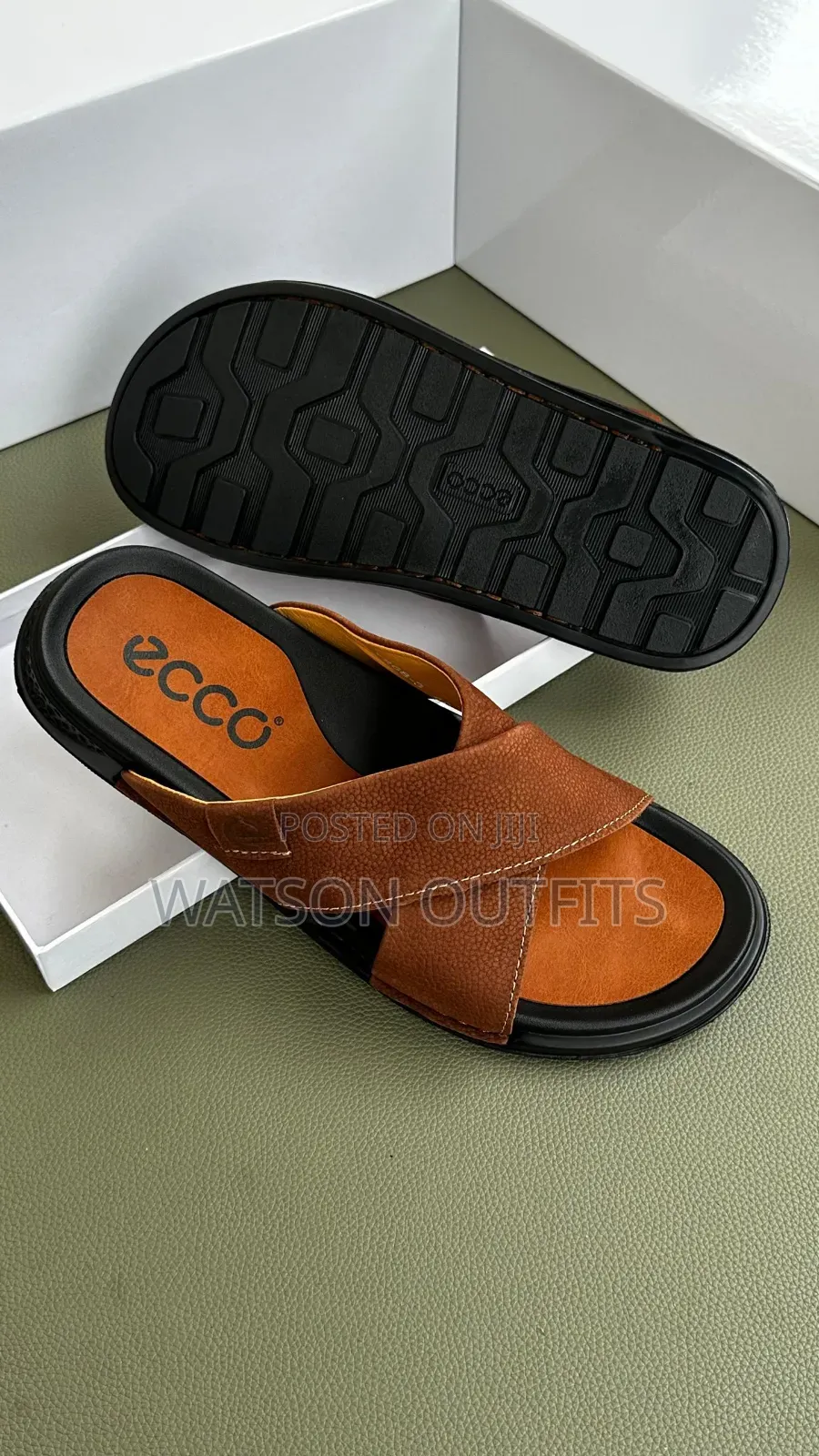 Clarks and Ecco Newly Branded Men's Leather Sandals Materials Original