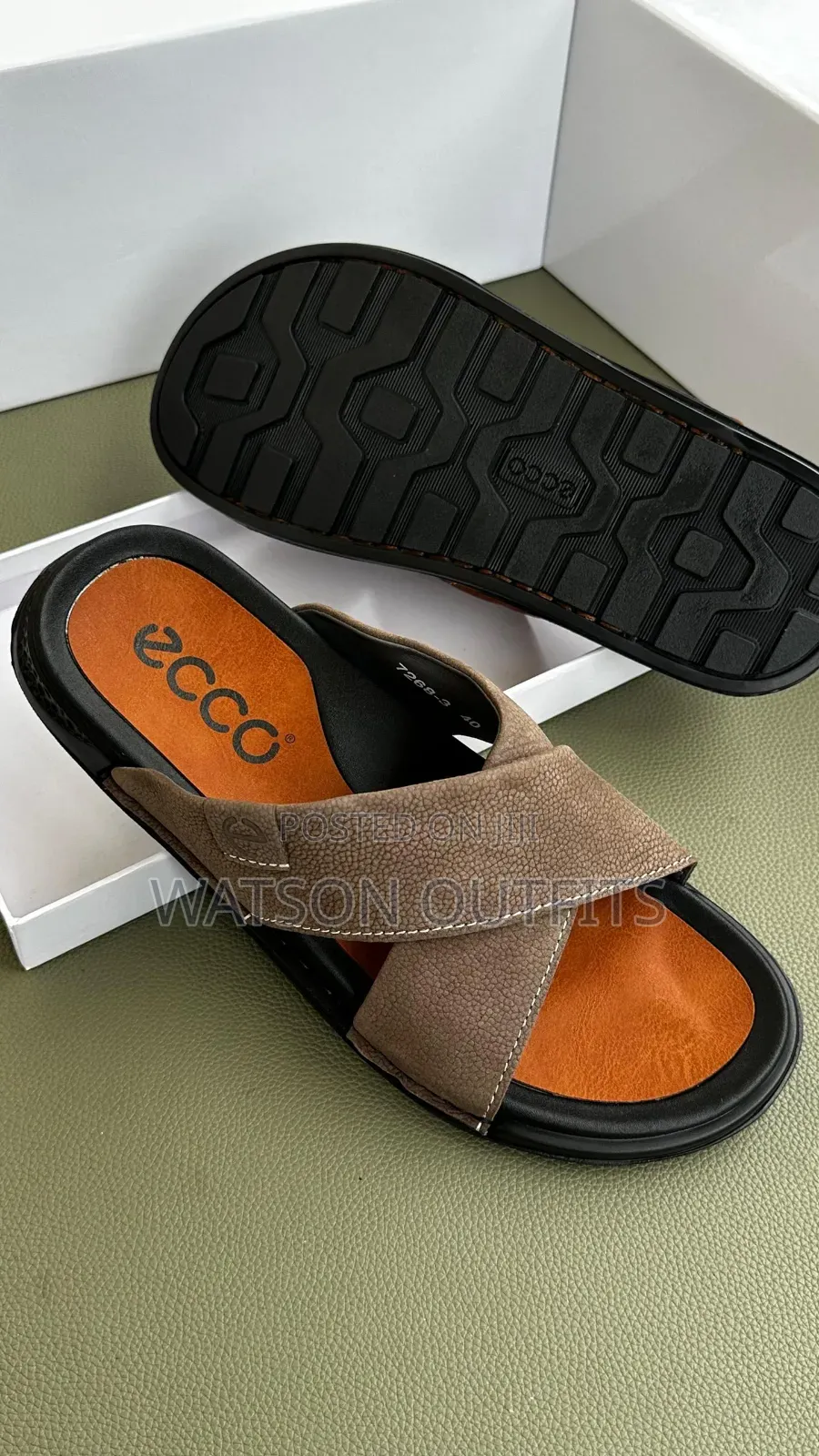 Clarks and Ecco Newly Branded Men's Leather Sandals Materials Original