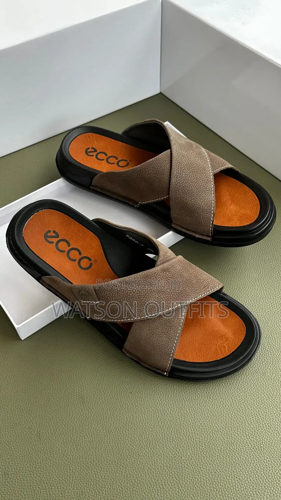 Clarks and Ecco Newly Branded Men's Leather Sandals Materials Original