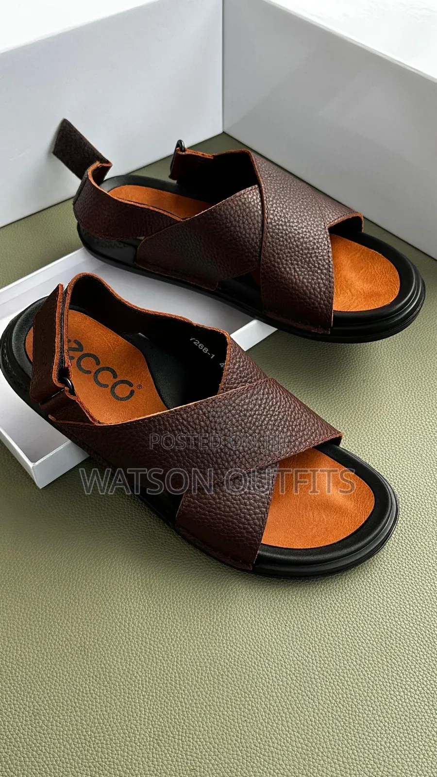 Clarks and Ecco Newly Branded Men's Leather Sandals Materials Original