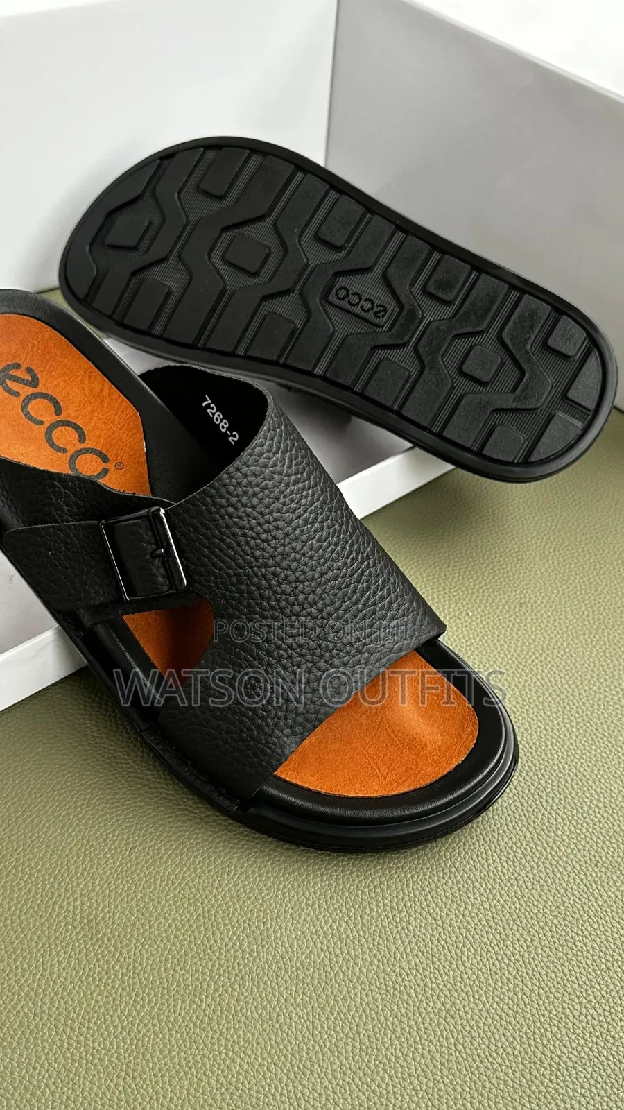 Clarks and Ecco Newly Branded Men's Leather Sandals Materials Original