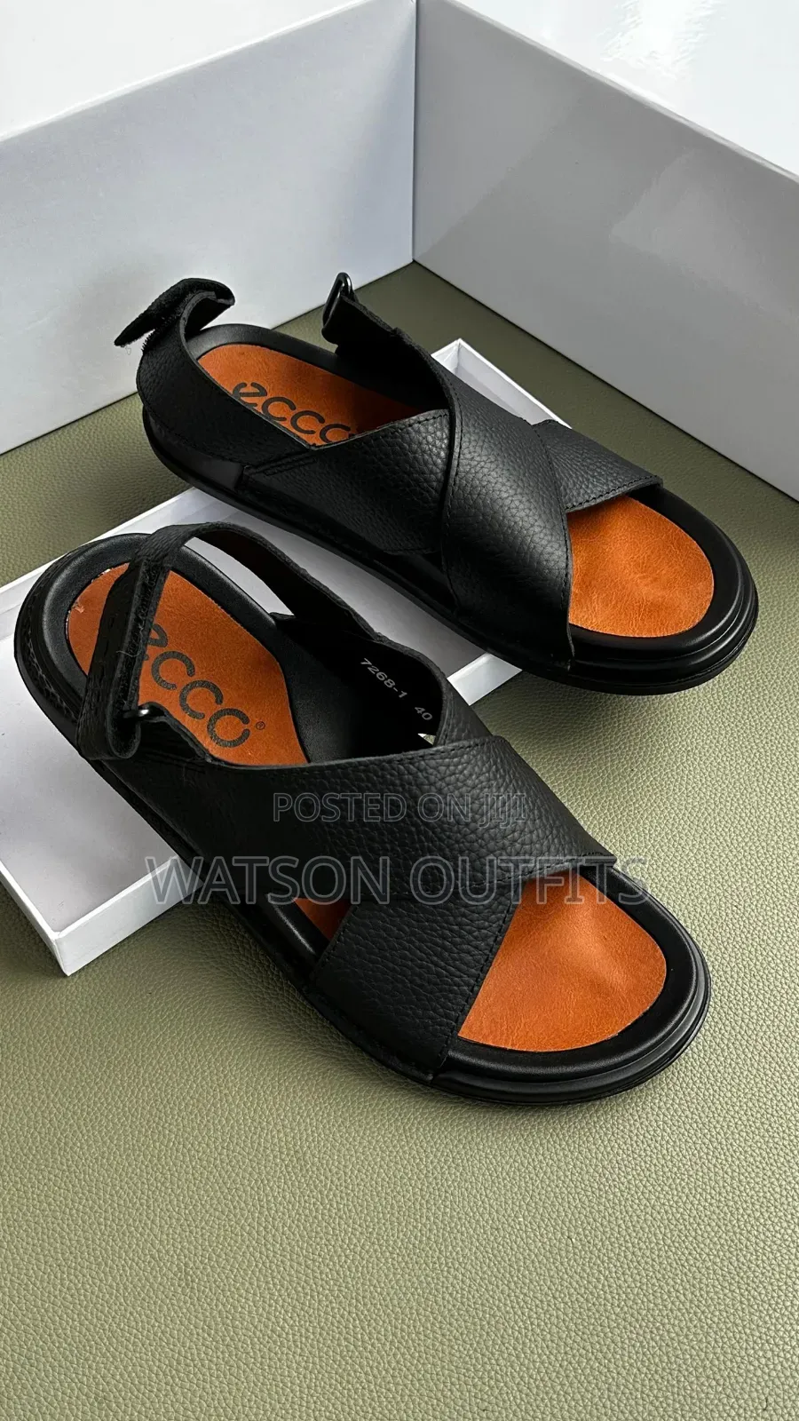 Clarks and Ecco Newly Branded Men's Leather Sandals Materials Original