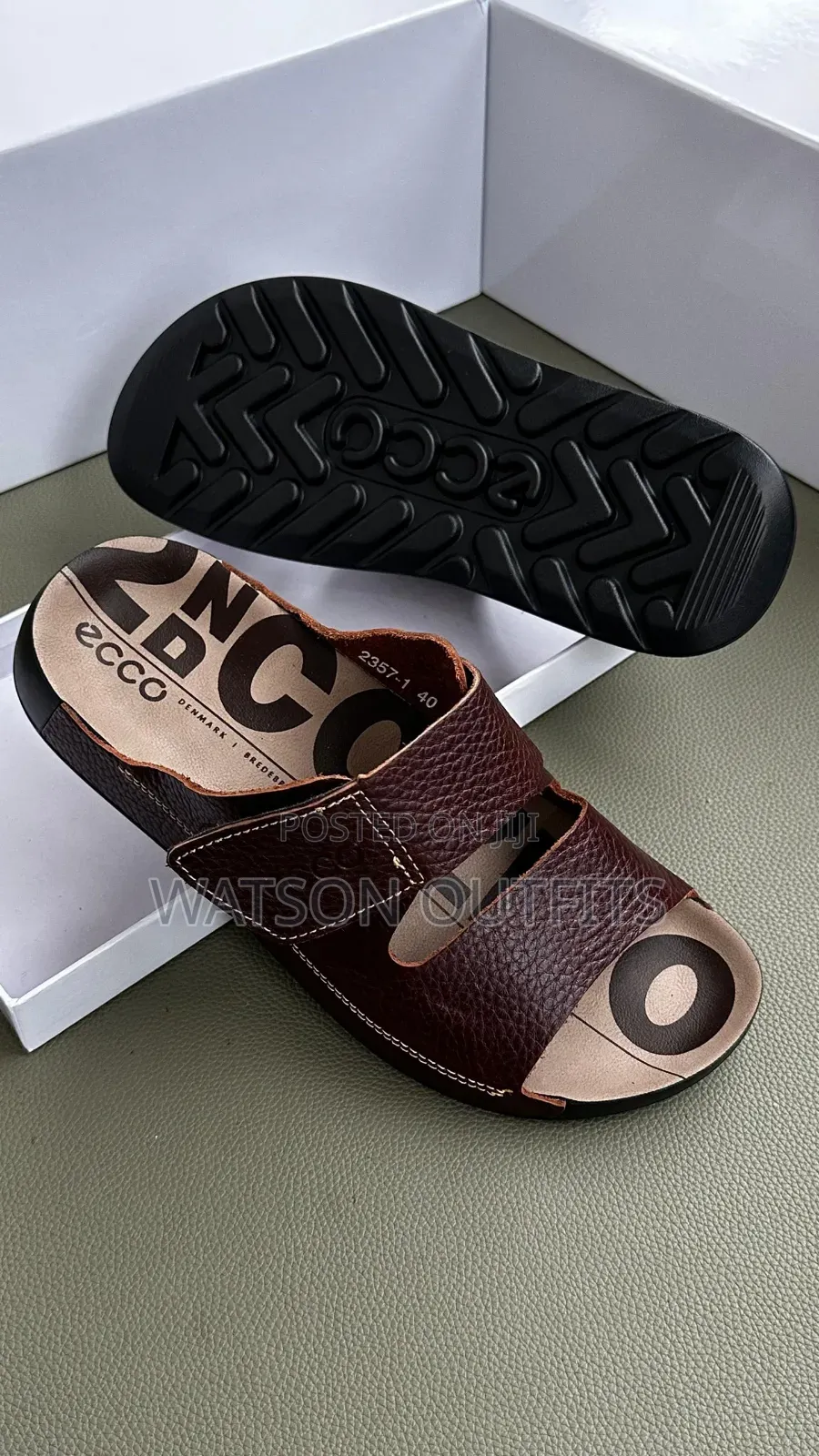 Clarks and Ecco Newly Branded Men's Leather Sandals Materials Original