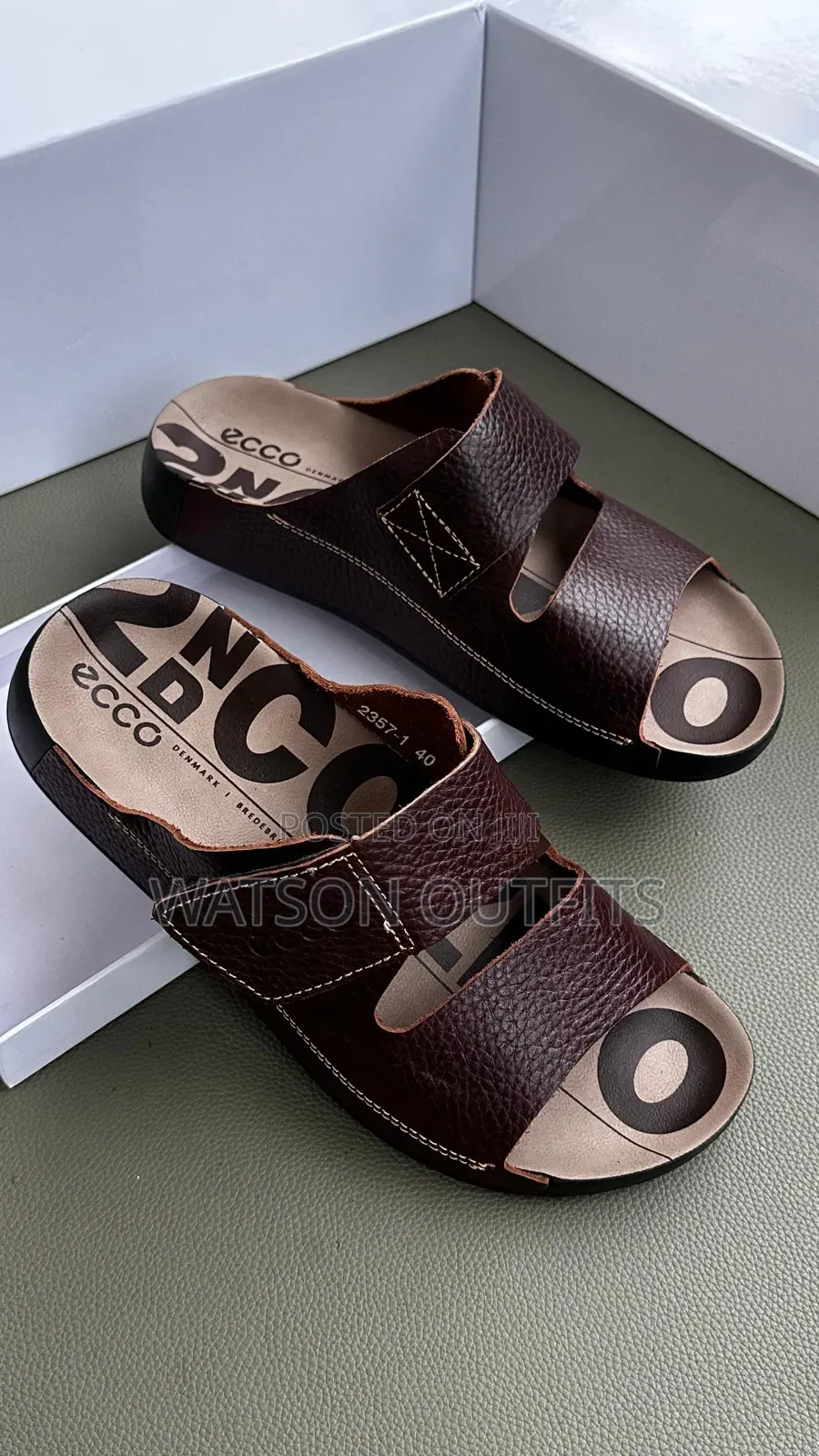 Clarks and Ecco Newly Branded Men's Leather Sandals Materials Original