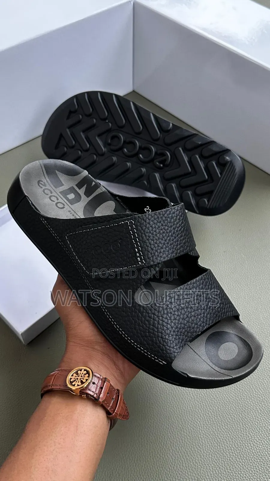 Clarks and Ecco Newly Branded Men's Leather Sandals Materials Original