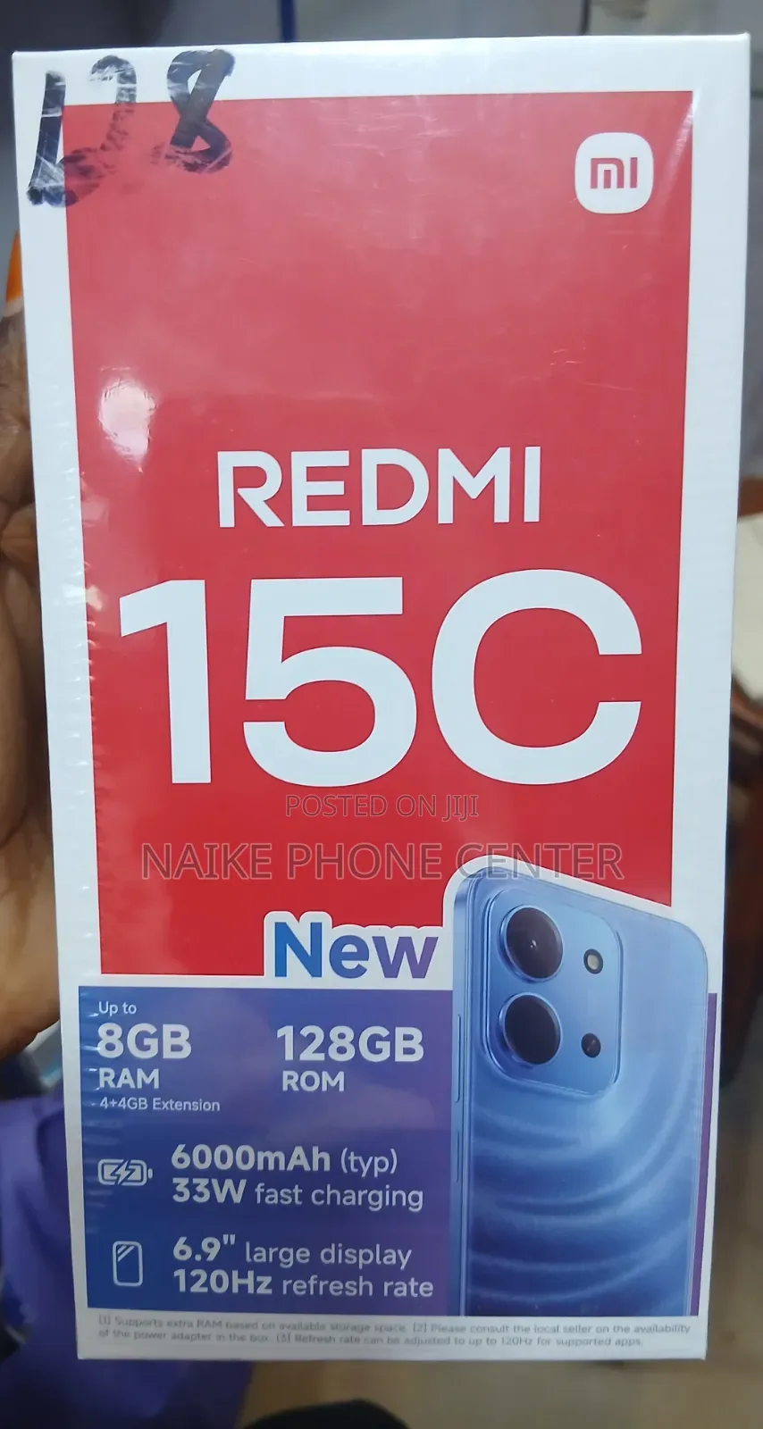 New Xiaomi Redmi 15C 4G 128 GB Black