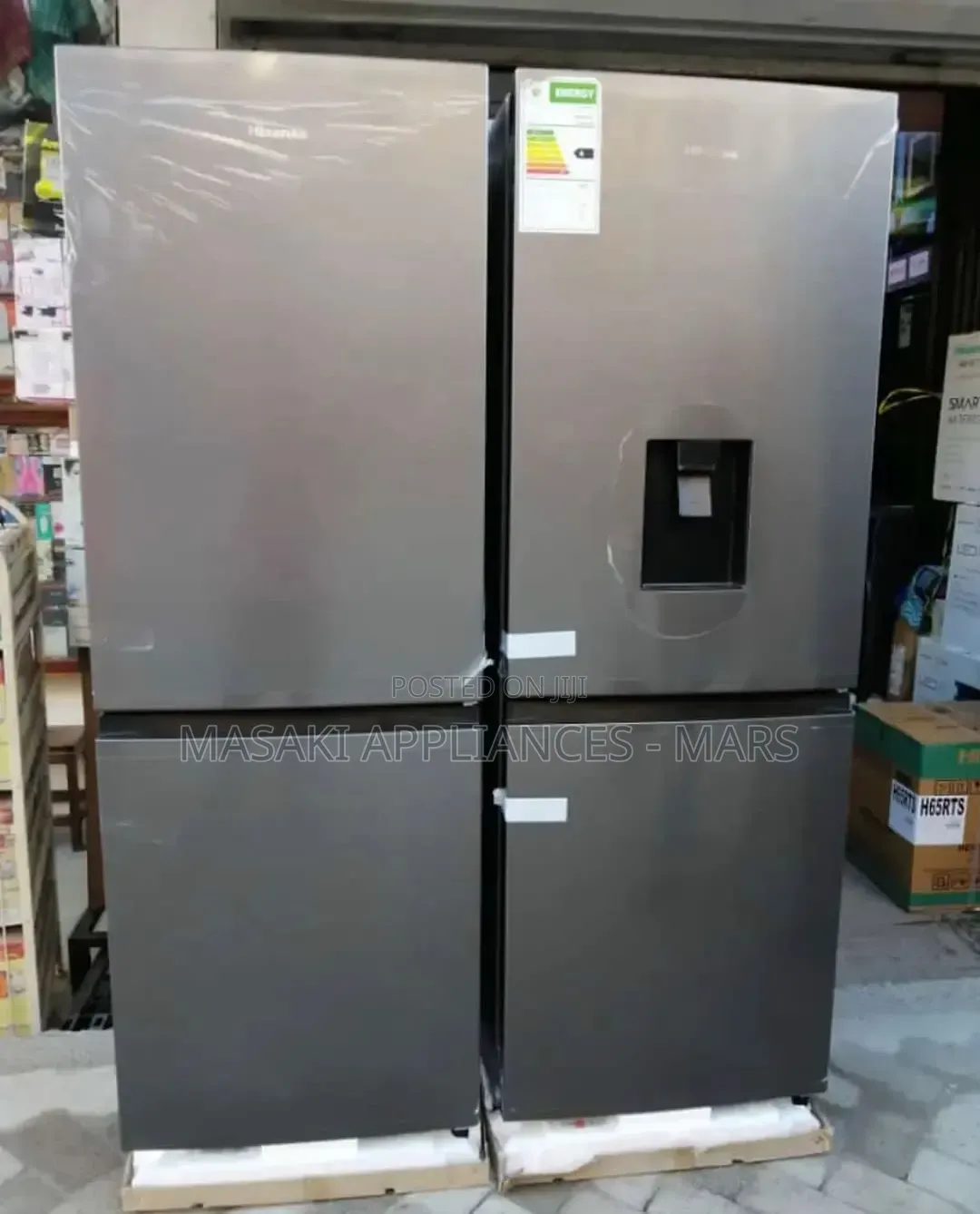 Brand New Hisense 221l Double Door Fridge Model No: H310bit