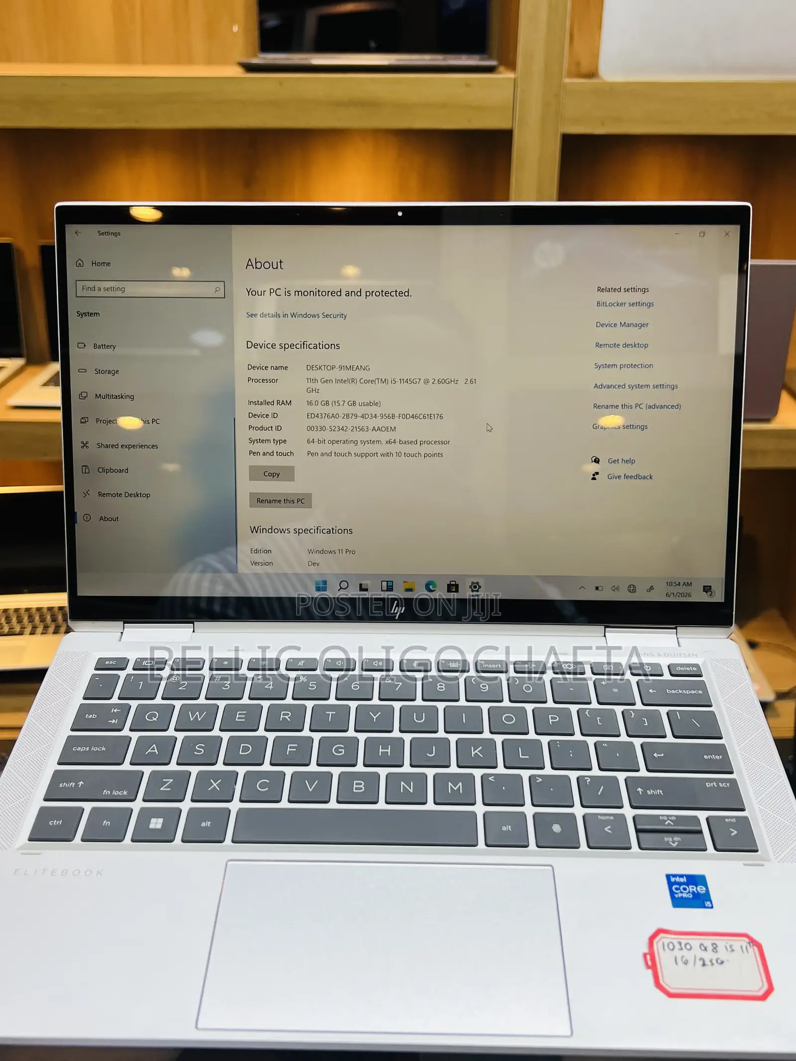 Laptop HP EliteBook x360 1030 G8 16GB Intel Core i5 SSD 256GB