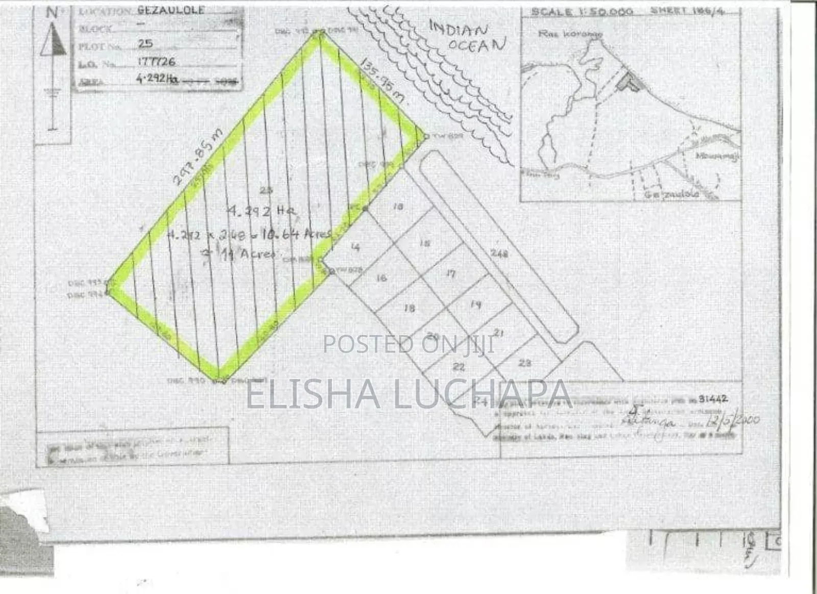 Beach Plot for Sale at Gezaulole