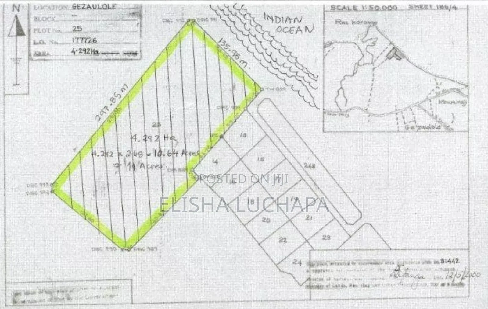 Beach Plot for Sale at Gezaulole