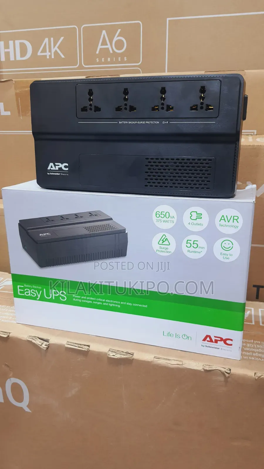 650va 350w Apc Easy Ups Battery Backup