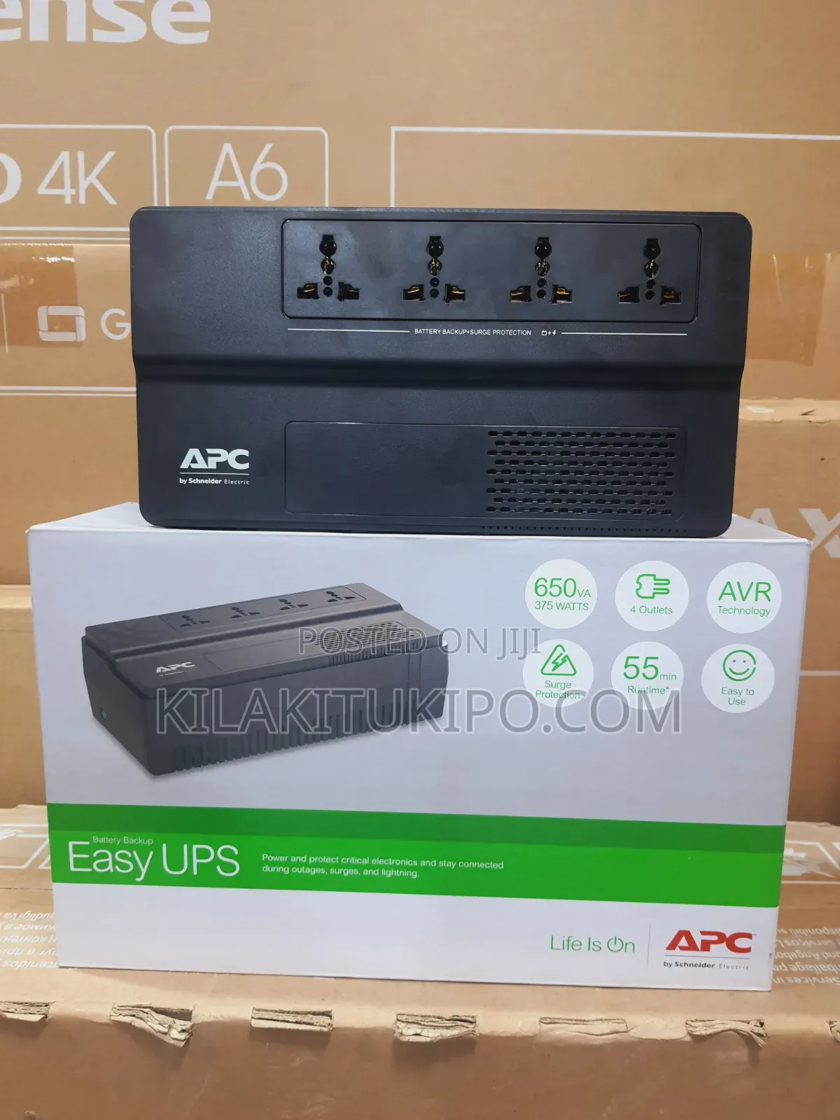 650va 350w Apc Easy Ups Battery Backup