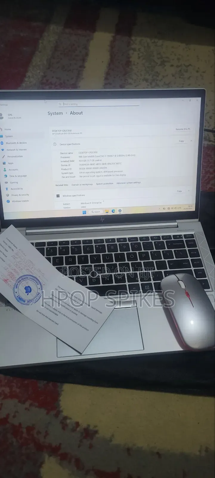 New Laptop HP EliteBook 840 G8 16GB Intel Core i7 SSD 512GB