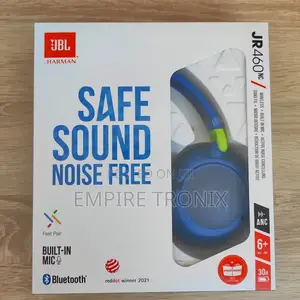 JBL Jr460nc Wireless Over-Ear Active Noise Cancelling for Kids