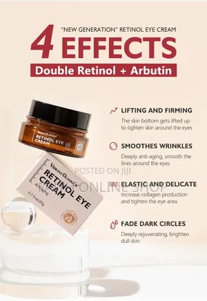 Vibrant Glamour Retinol Eye Cream for Dark Circles, Puffiness 20g