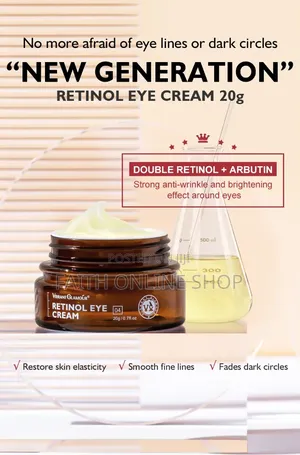 Vibrant Glamour Retinol Eye Cream for Dark Circles, Puffiness 20g