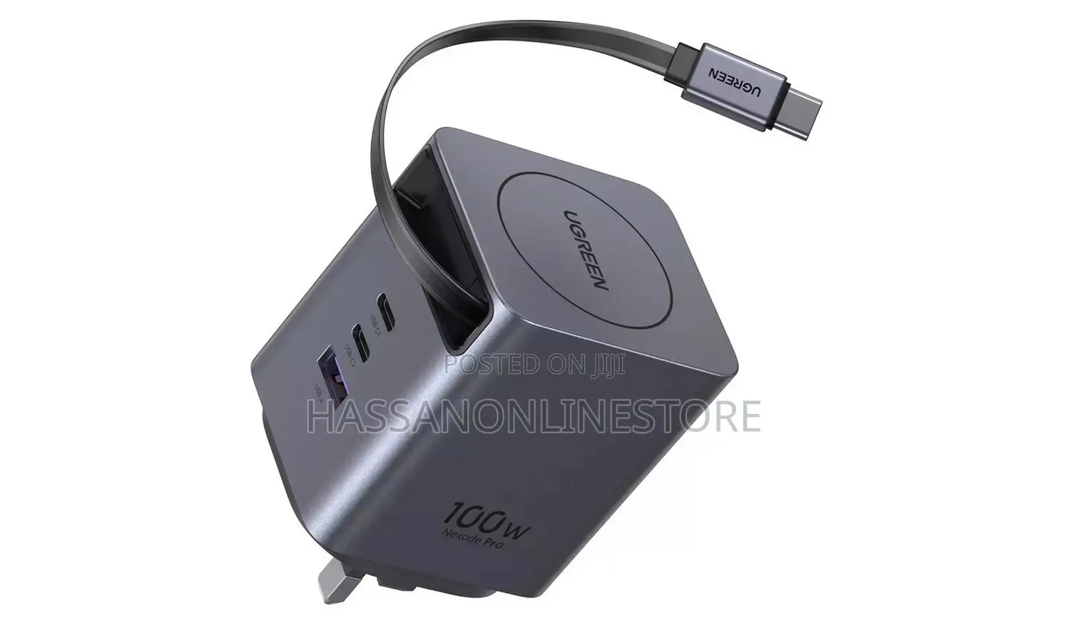 Ugreen Nexode 100w Charger With Retractable Usb-C Cable