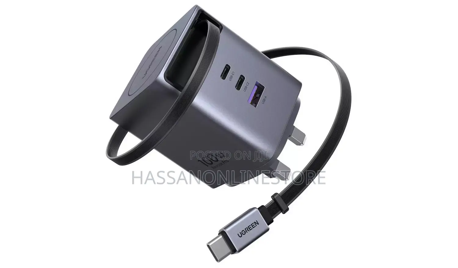 Ugreen Nexode 100w Charger With Retractable Usb-C Cable
