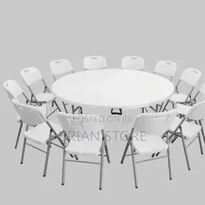 Foldable Table and Chairs Set 12 Chair