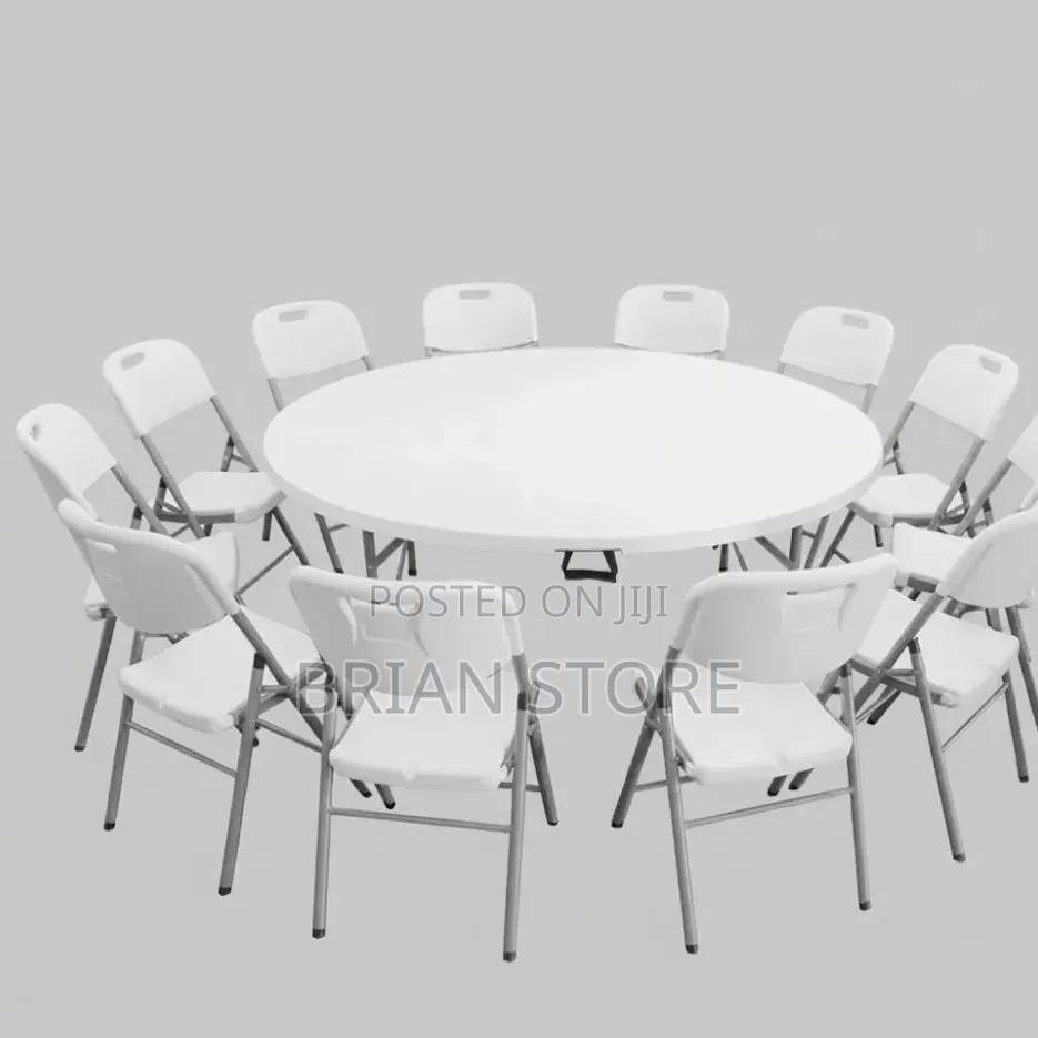 Foldable Table and Chairs Set 12 Chair