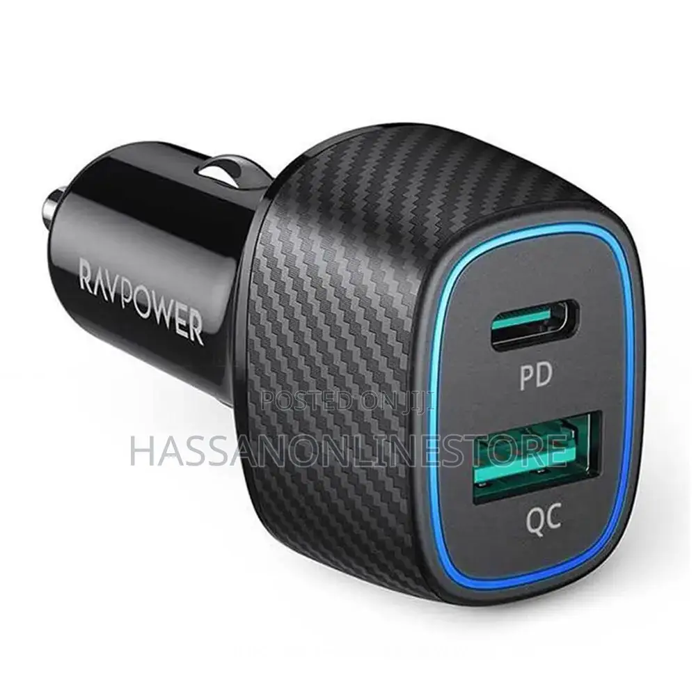Ravpower Rp-Vc009 Pd Pioneer 60w 2-Port Car Charger