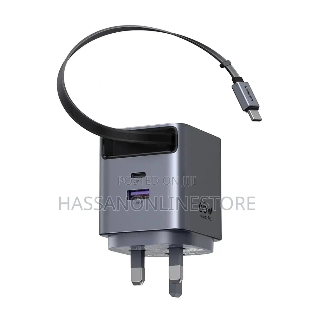 Ugreen Nexode Pro 65w Gan Pro Fast Charger With Retractable