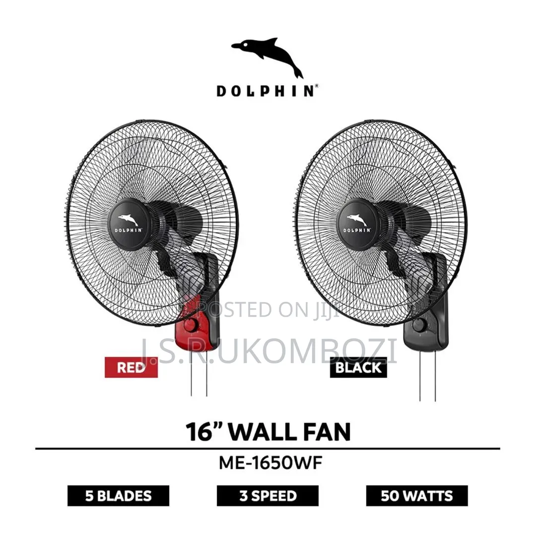 Dolphin Wall Fan 1650wf Size 16 
