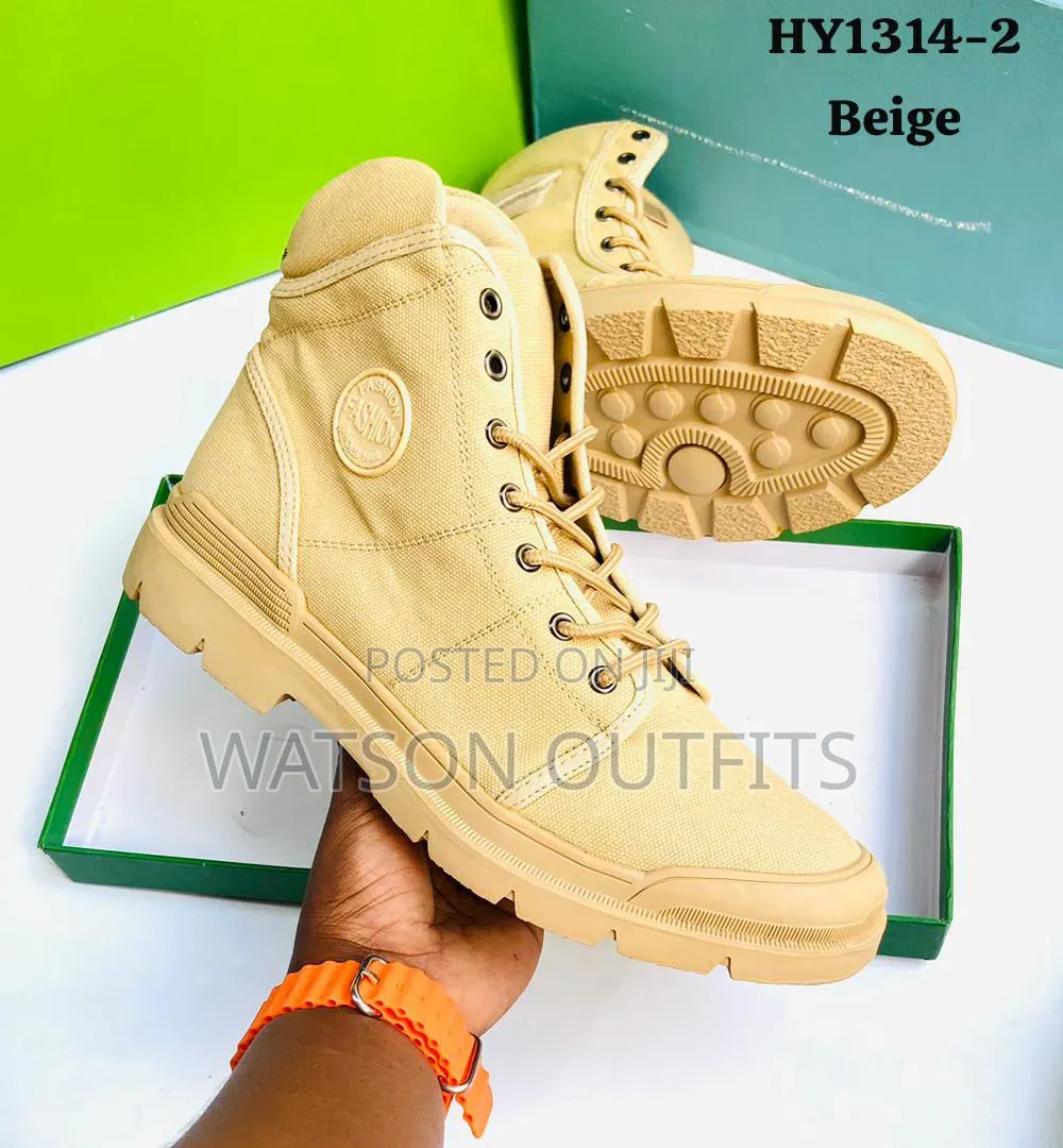 Men's New and Original Boots or Sneaker Boots Brown Biege Colours