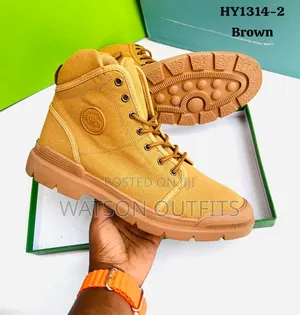 Men's New and Original Boots or Sneaker Boots Brown Biege Colours