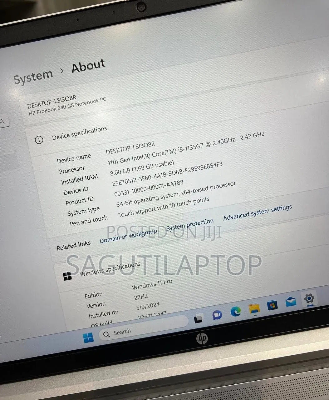 Laptop HP ProBook 640 G8 8GB Intel Core i5 SSD 256GB