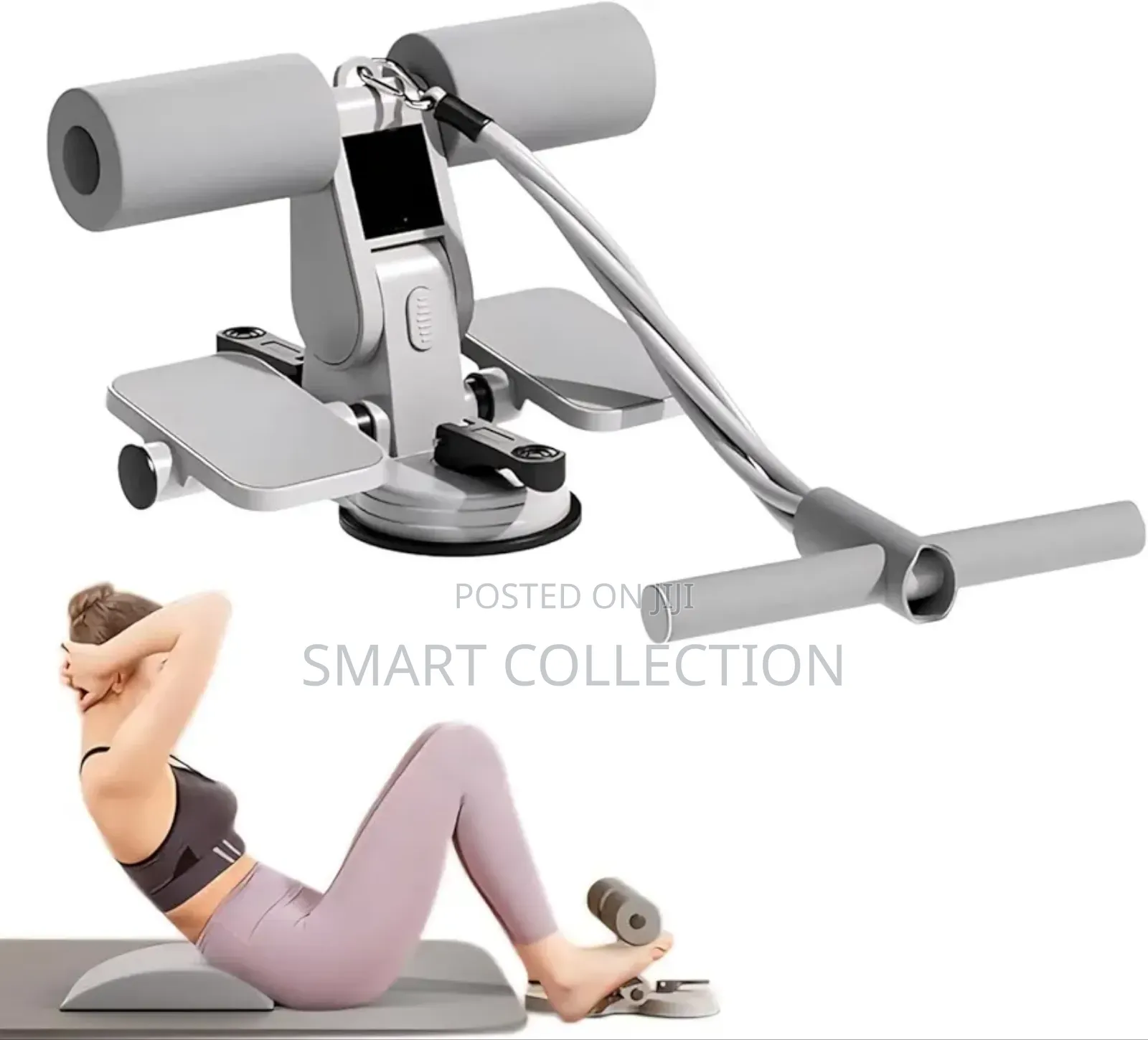 New Sit Up Assist With Resistance Bands Footpedal Design for Homegym