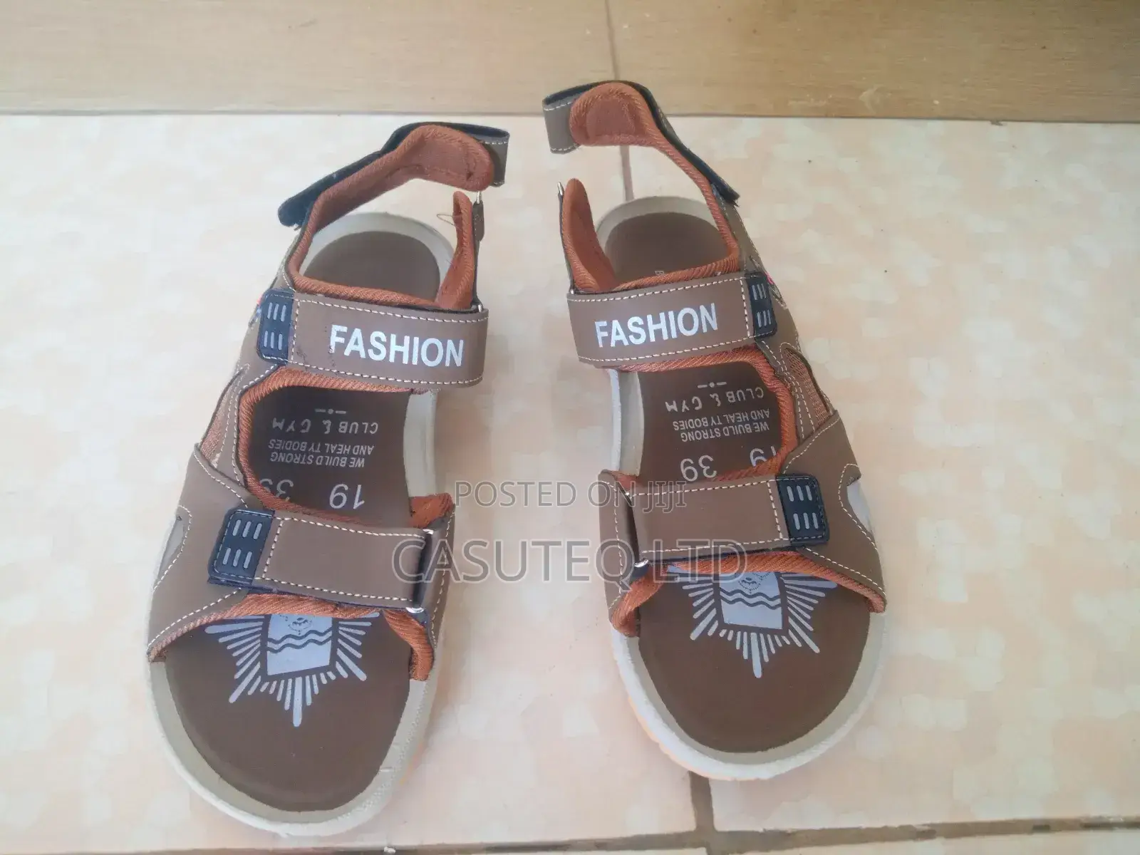 Brown Open Men Shoes