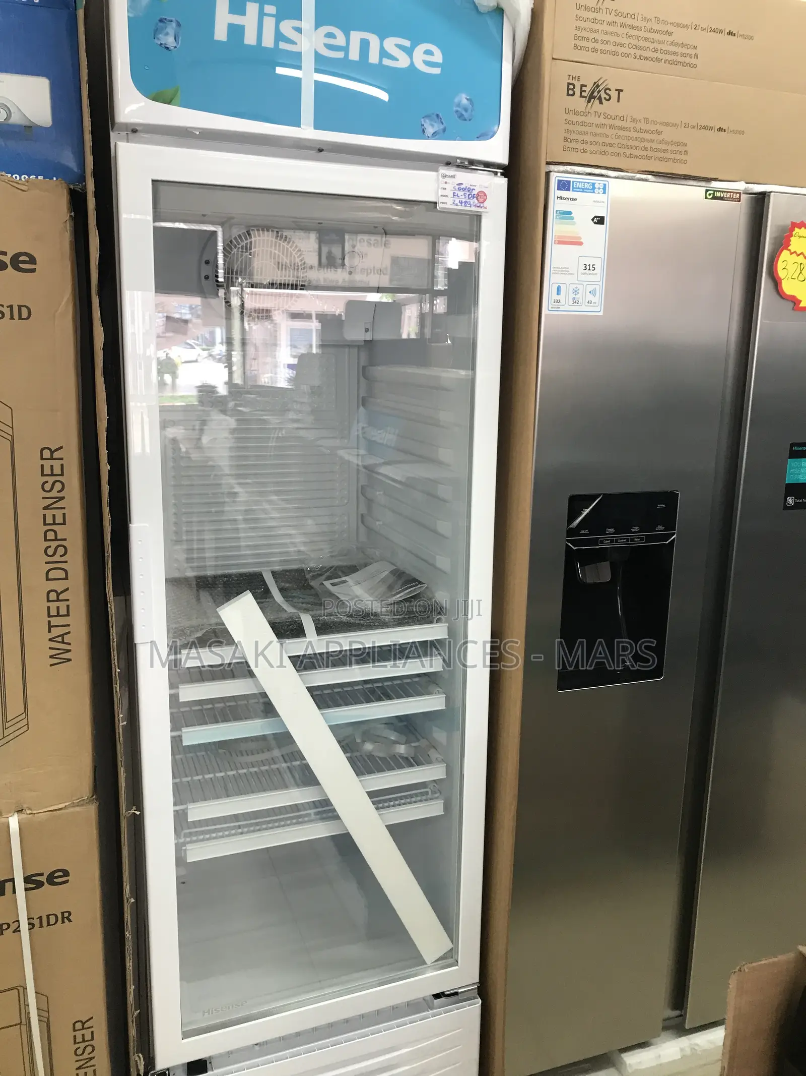 Brand New! Hisense 382l Single Door Showcase Cooler Model No: Fl-50fc