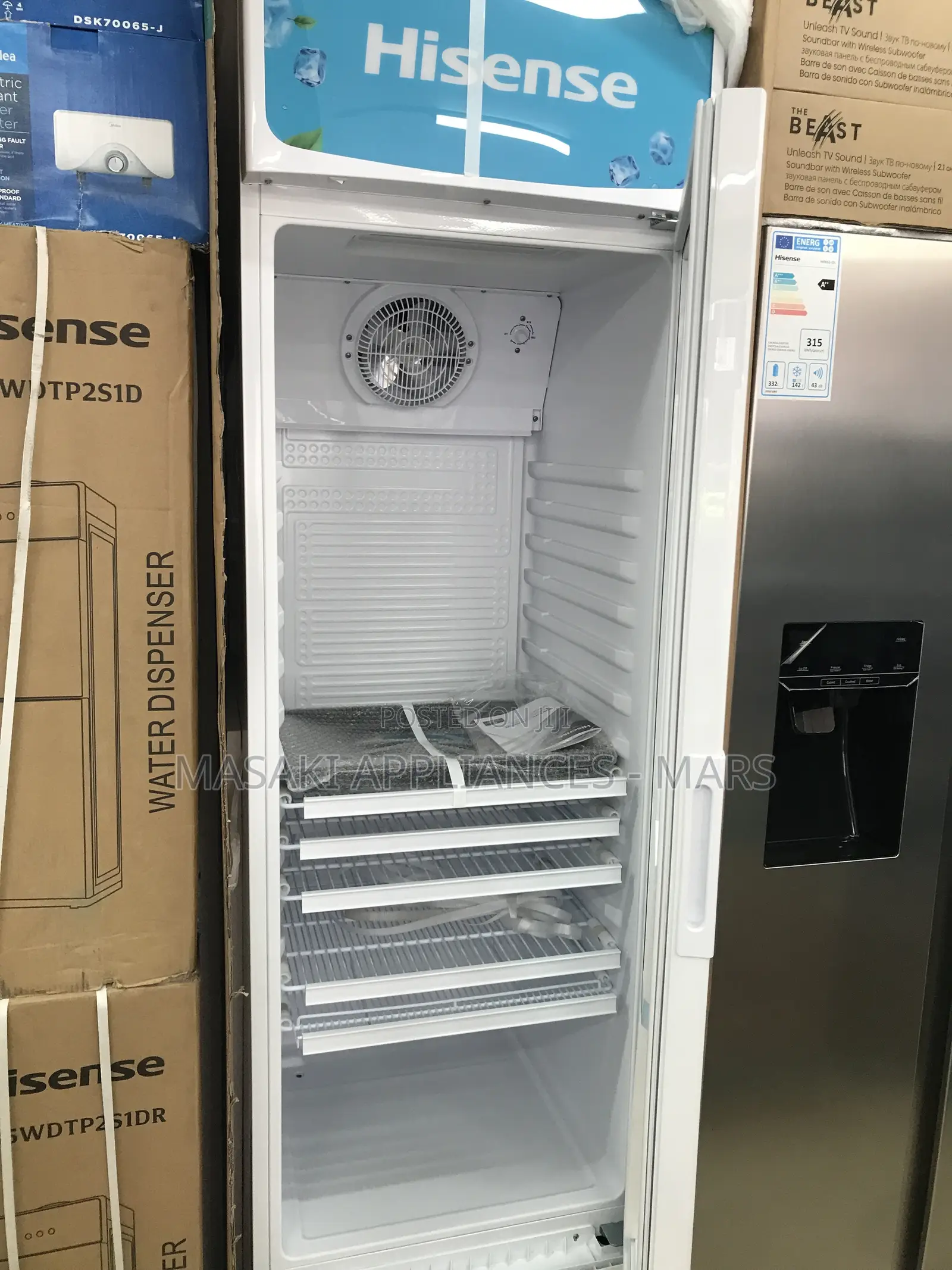 Brand New! Hisense 382l Single Door Showcase Cooler Model No: Fl-50fc