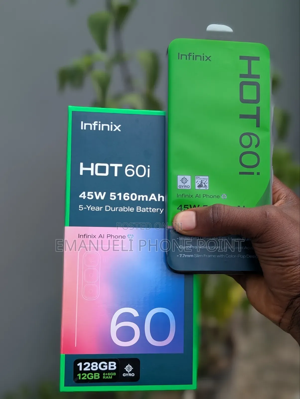 New Infinix Hot 60i 128 GB Black
