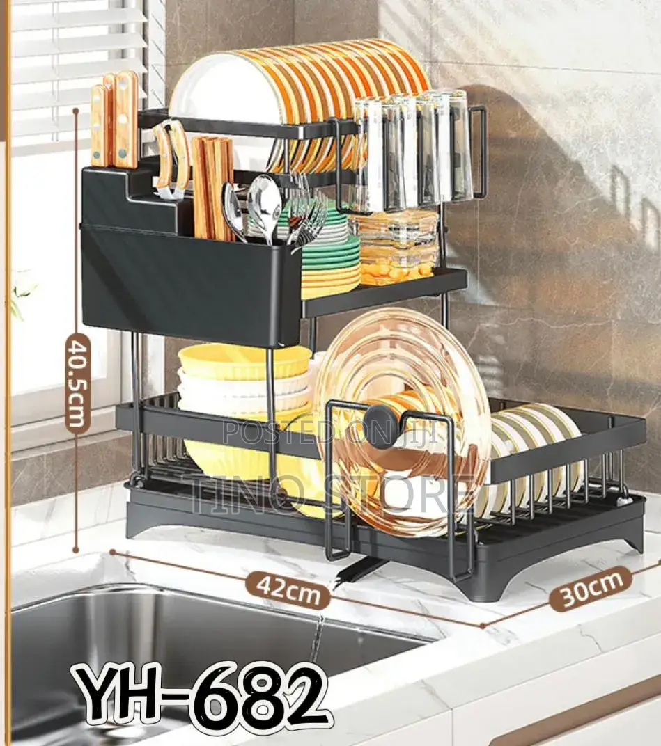 2 Tier Kitchen Disk Rack