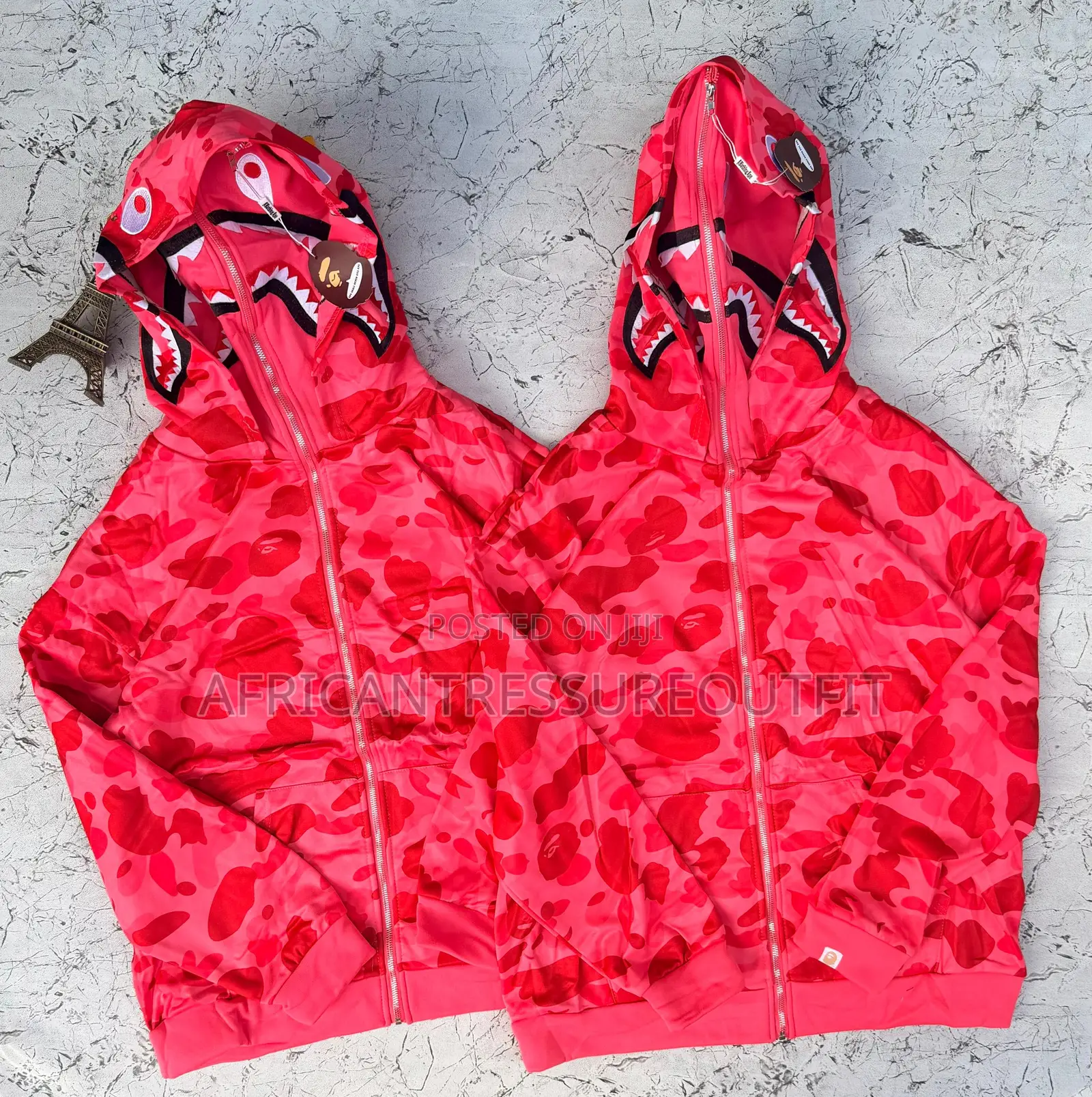 Camo Shark Full Zip Up Hoodies Collection